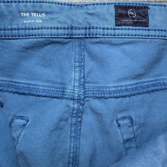 AG Adriano Goldschmied Pants Mens 34 Light Blue Tellis Modern Slim Chino 34x34 - Picture 4 of 8